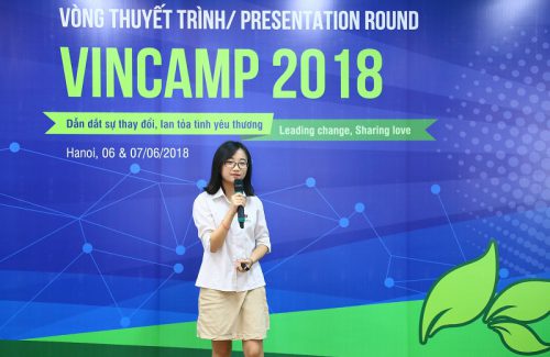 Vòng thi thuyết trình cuộc thi VinCamp 2018
