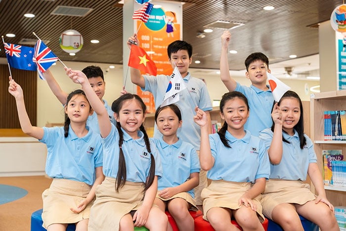 Học sinh lớp 1 tại Vinschool được tiếp cận nền giáo dục chuẩn quốc tế từ sớm