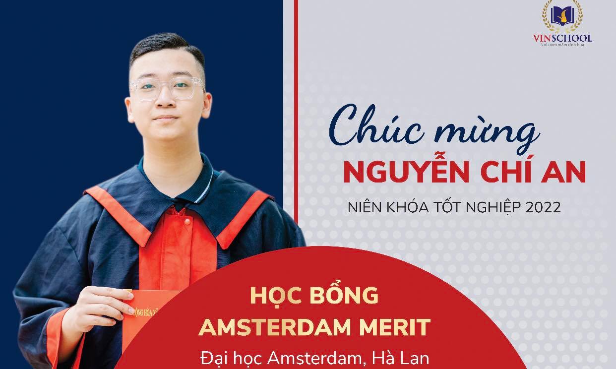 Nguyễn Chí An – chàng trai đạt học bổng trường Đại học Top 1 Hà Lan