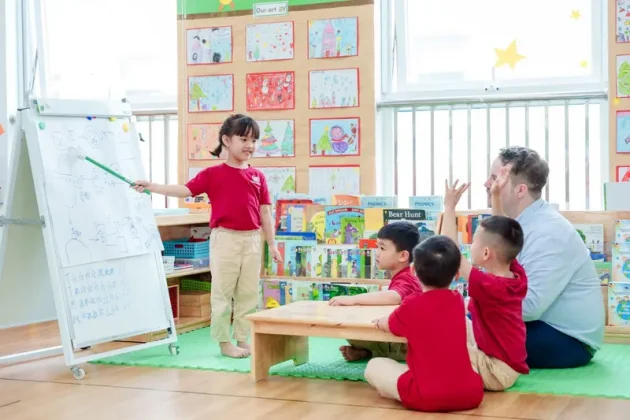 Mỗi ngày đến lớp tại Mầm non Vinschool là một hành trình trẻ khám phá bản thân