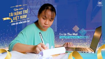 Dự án lớp học miễn phí cho trẻ em của Thu Mai (học sinh Học bổng Kiến tạo)