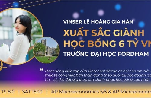 Le Hoang Gia Han – Vinser wins 6 Billion VND Scholarship from Top US Marketing University