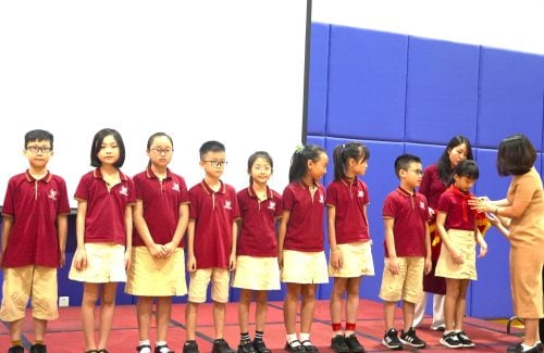 The Induction Ceremony of The Ho Chi Minh Young Pioneer Organization For Grades 3-4-5 Students