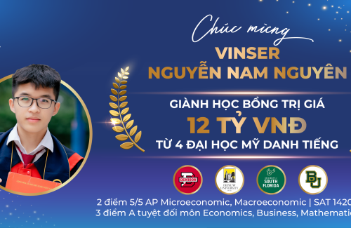 Nguyễn Nam Nguyên – A Vinser Passionate about Entrepreneurship Secures 4 Scholarships Worth 12 Billion VND from 4 Prestigious U.S. Universities