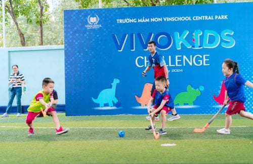 Vinsers Confidently Showcase Outstanding Athletic Skills at the “Vivokids Challenge” Playground