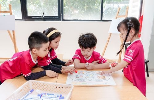 Vinsers lớp 1 khám phá Biểu đồ Venn – Thực hành việc tốt, lan toả yêu thương