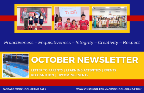 NEWSLETTER 10/2025 – VINSCHOOL GRAND PARK – CAMBRIDGE BILINGUAL SCHOOL