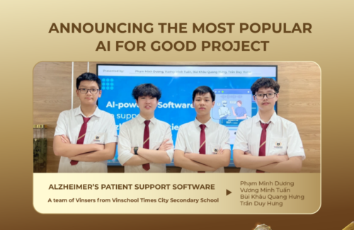 Congratulations to the winner of the “Most Loved Project” award – “AI for Good”