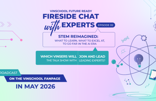 Which Vinsers will join and lead the talkshow “STEM Reimagined: What to learn, what to excel at, to go far in the AI era”?