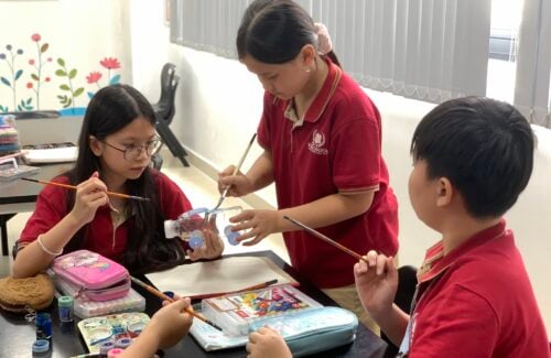 Grade 5 Vinsers transform recycled materials into creative works of art