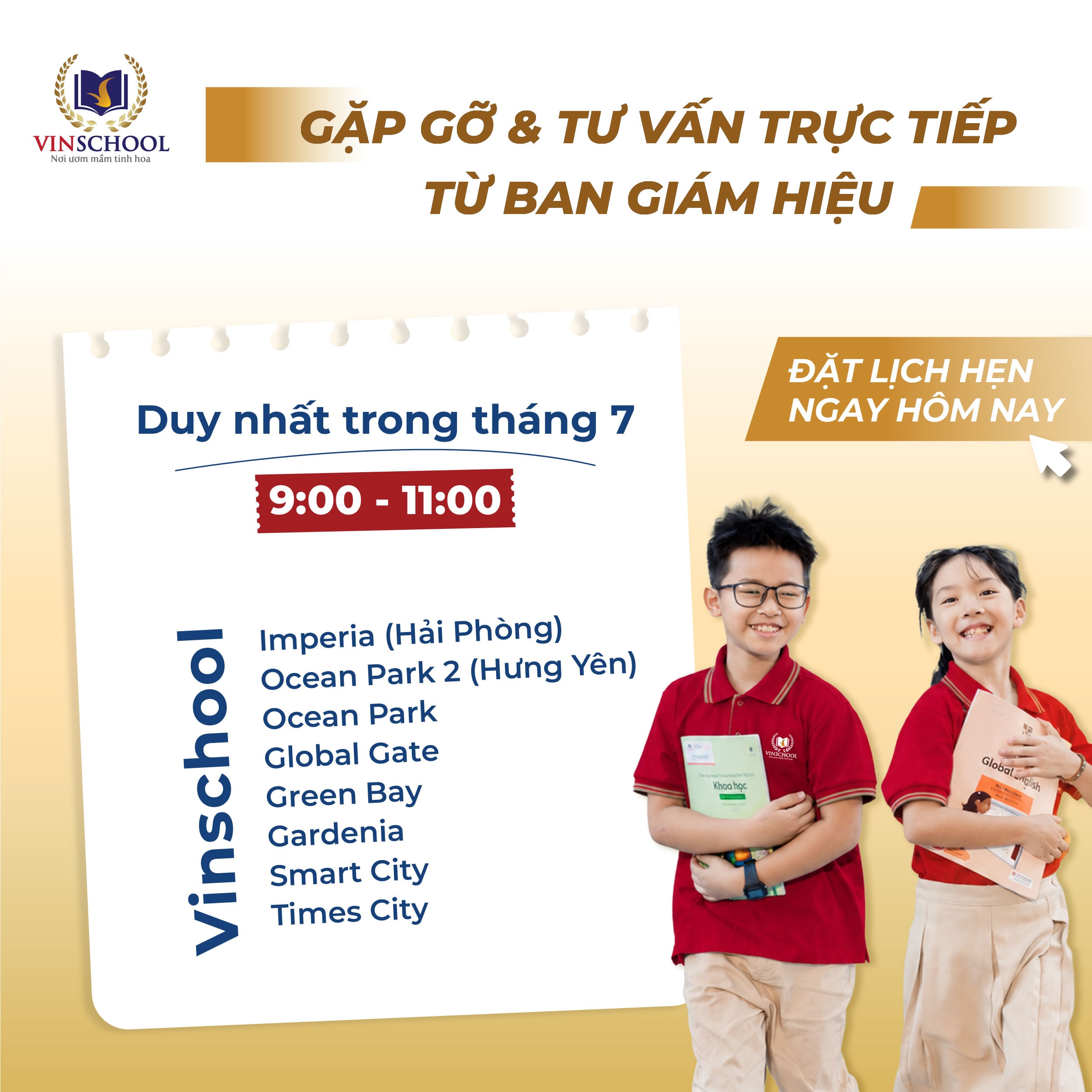 Gặp gỡ Ban Giám hiệu Vinschool – Giải đáp mọi băn khoăn trước năm học mới